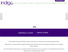 Tablet Screenshot of indigofinance.com.au
